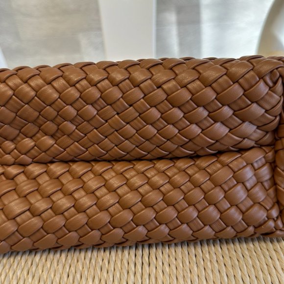 NWT! Ajidou woven vegan leather boho shoulder bag and wristlet - Picture 6 of 14